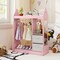 Toy Storage Armoire for Kids with Clothes Hanger, Mirror & Foldable Bins